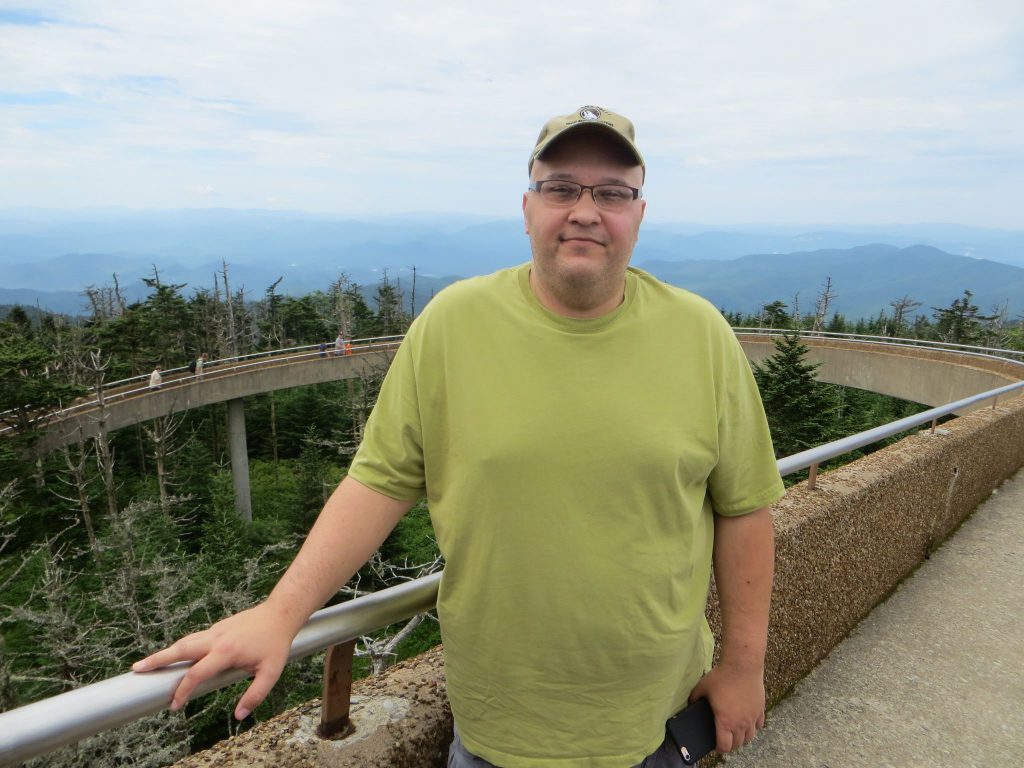 Frank at Clingmans Dome-Smoky Mountains