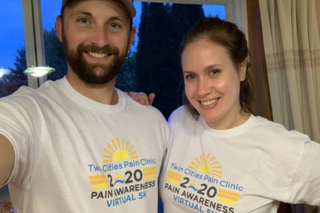 TCPC 2020 Pain Awareness Virtual 5k-Jeff and Sarah