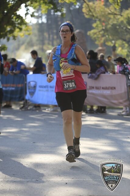 Radiofrequency Ablation Patient Lisa Brecht running a race