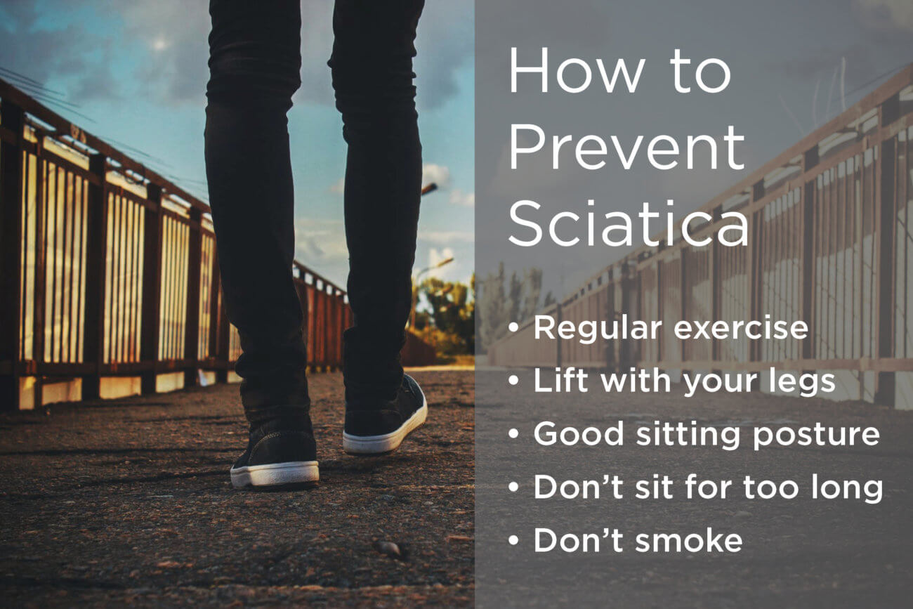 Pair of feet walking across a bridge-List of tips to prevent sciatica