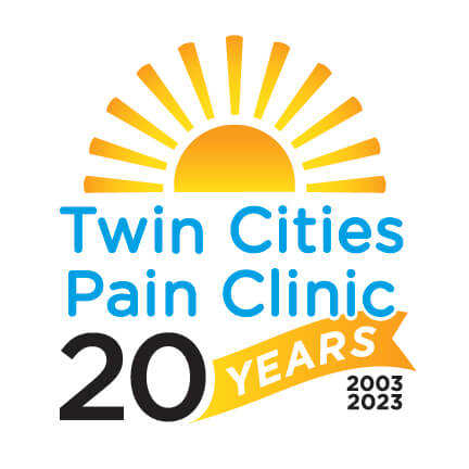 Twin Cities Pain Clinic 20th Anniversary Logo